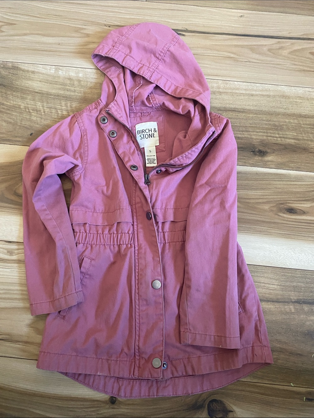 Girls' Pink Hooded Jacket